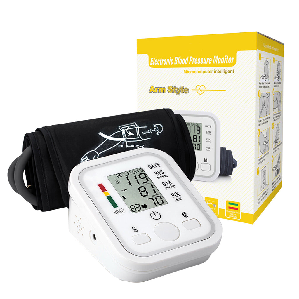Automatic Upper Arm Blood Pressure Monitor Pulse Meter BP Machine Voice Talking by Josla