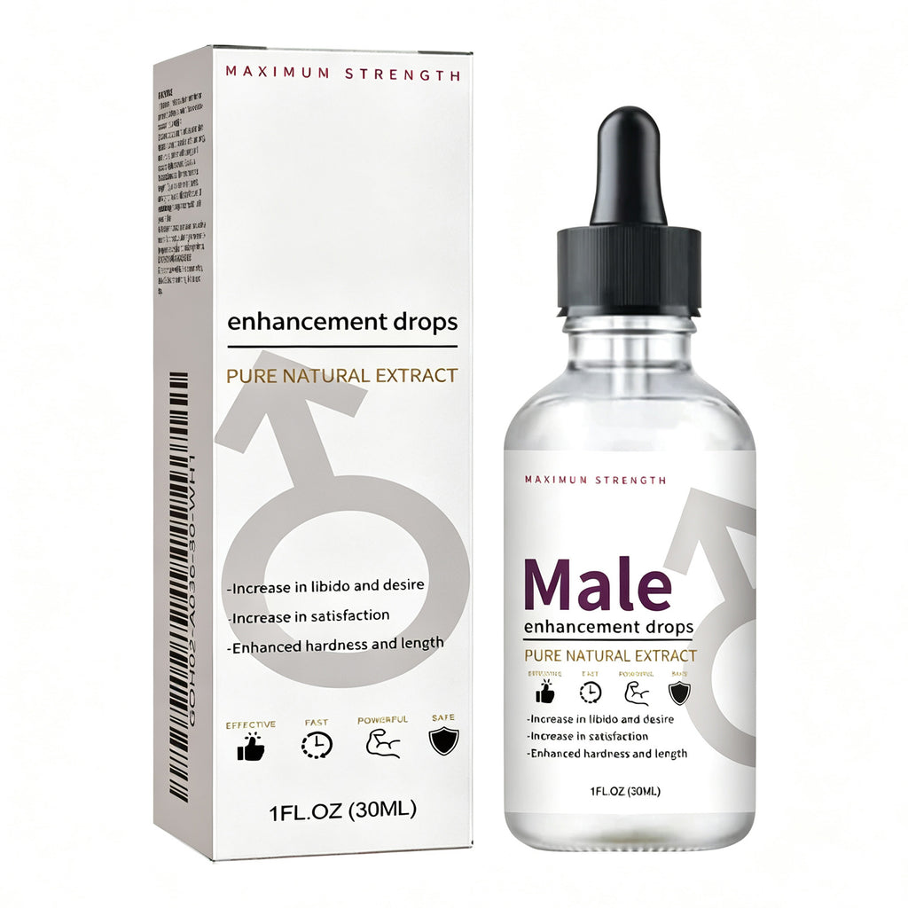 Natural Male Enhancement Drops, Maca Epimedium Eucommia Extract Liquid, Boost Libido Stamina & Relieve Stress, 30ml by Josla