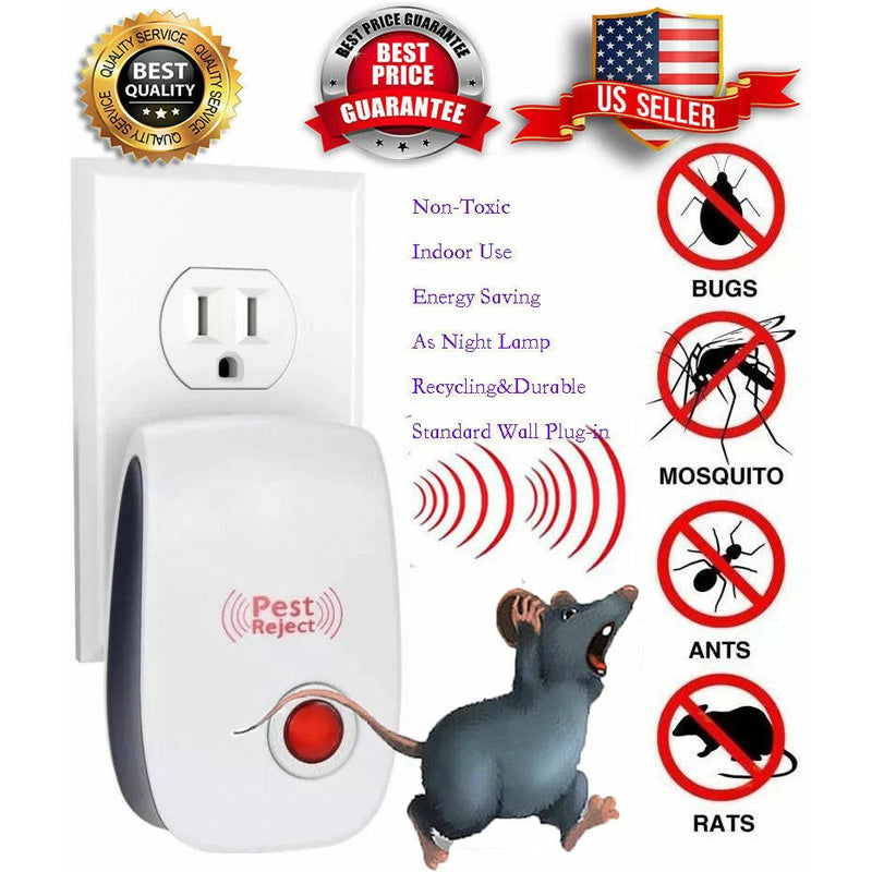 6Pcs Ultrasonic Pest Repeller, Pest Control Plug In Indoor Pests For Mosquito, Insects,Cockroaches, Rats, Bug, Spider by Josla
