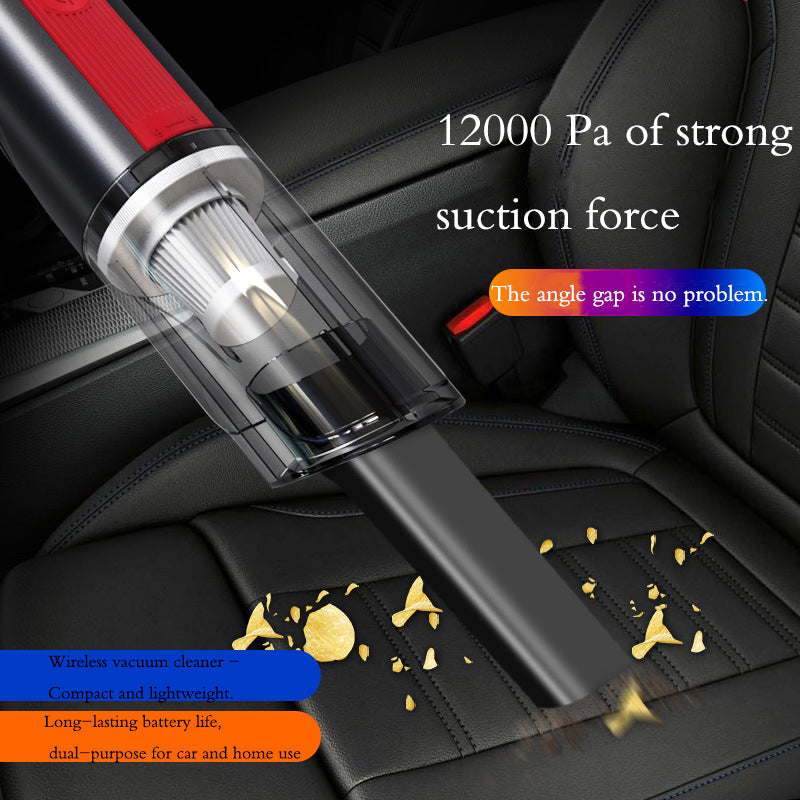Wired Silver Red Car Vacuum Cleaner Car With Strong Suction Handheld Vacuum Cleaner Small Mini Rechargeable Home Vacuum Cleaner by Josla