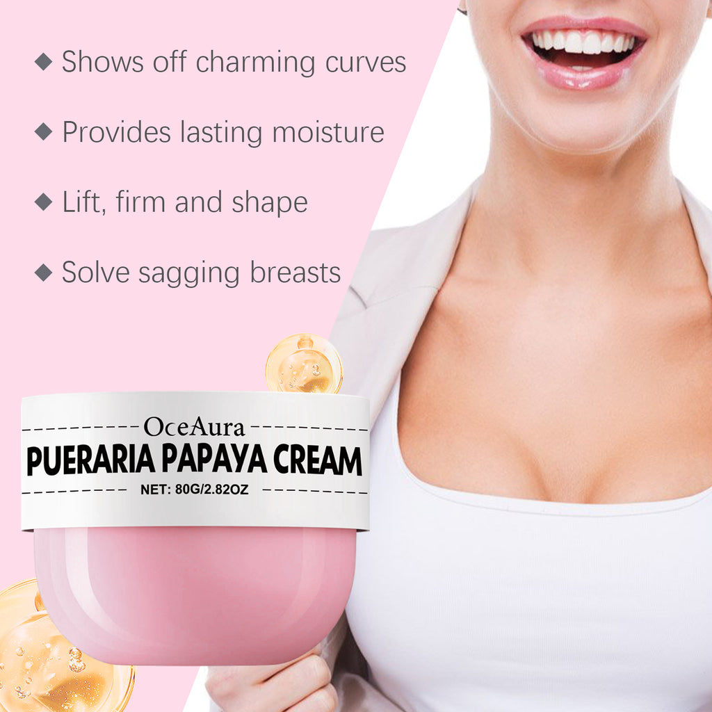 OceAura Pueraria Papaya Chest Care Moisturizing Moisturizing Elastic Firming Care Body Massage Cream by Josla