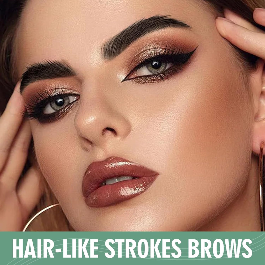 Microblading Eyebrow Pen,Waterproof Eye Brow Pen With 4-Fork-Tip Liquid Brow Pen For Natural Looking Defined Eyebrows,01,02,03 by Josla