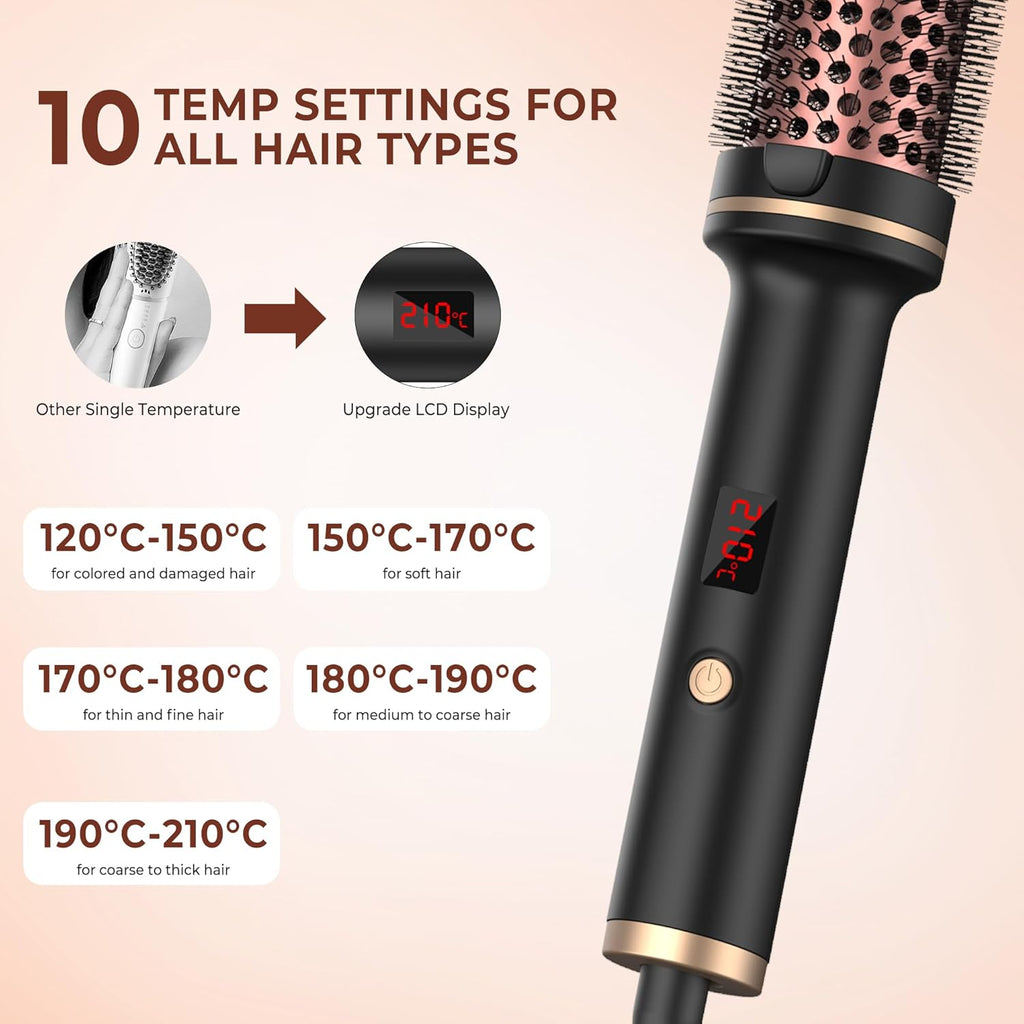 Hot-Air Brushes Thermal Brush 1.5 Inch Curling Iron Volumizing Brush by Josla