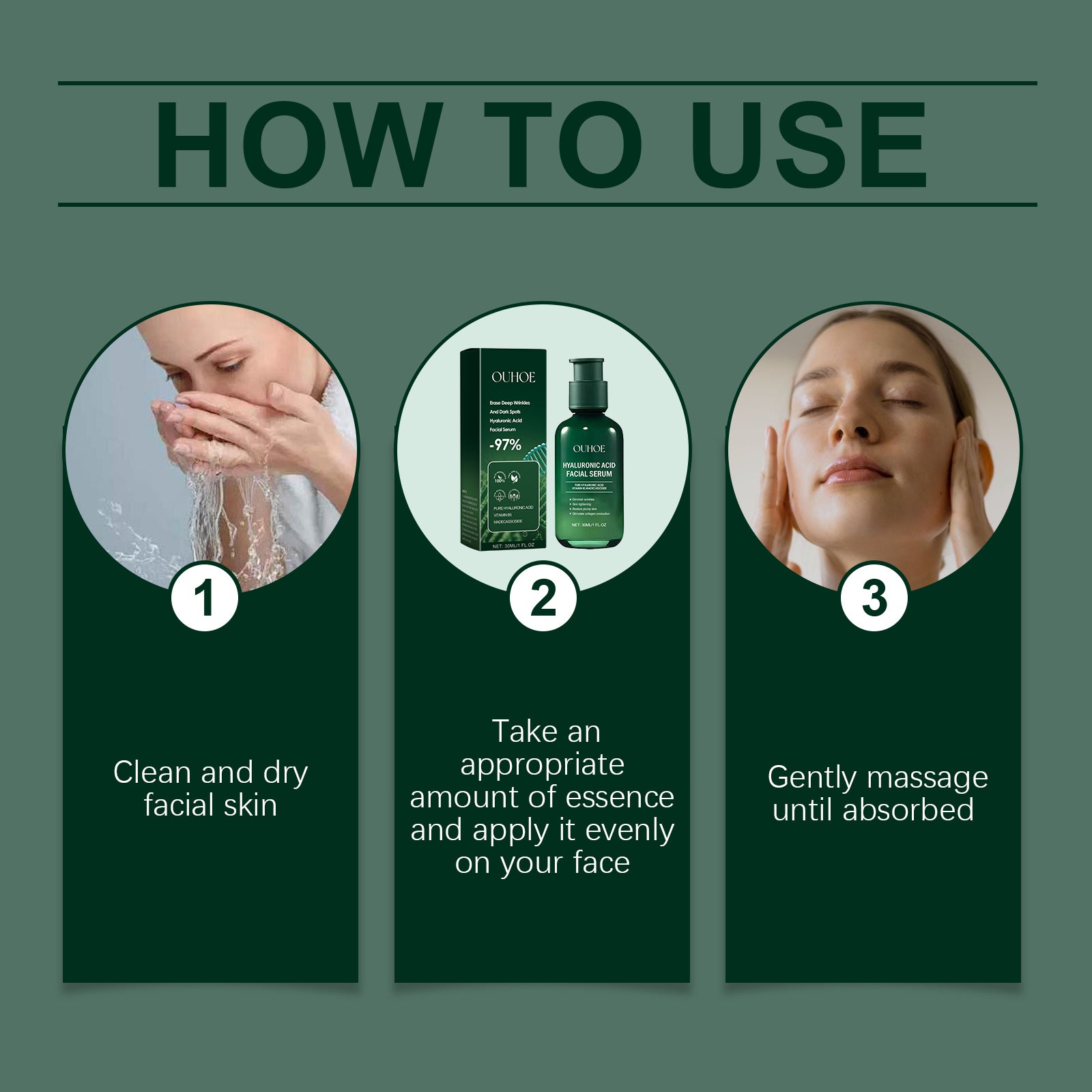 OUHOE Facial Essence, Moisturizing And Moisturizing Skin Brightening Care Gentle Care Of Facial Skin by Josla
