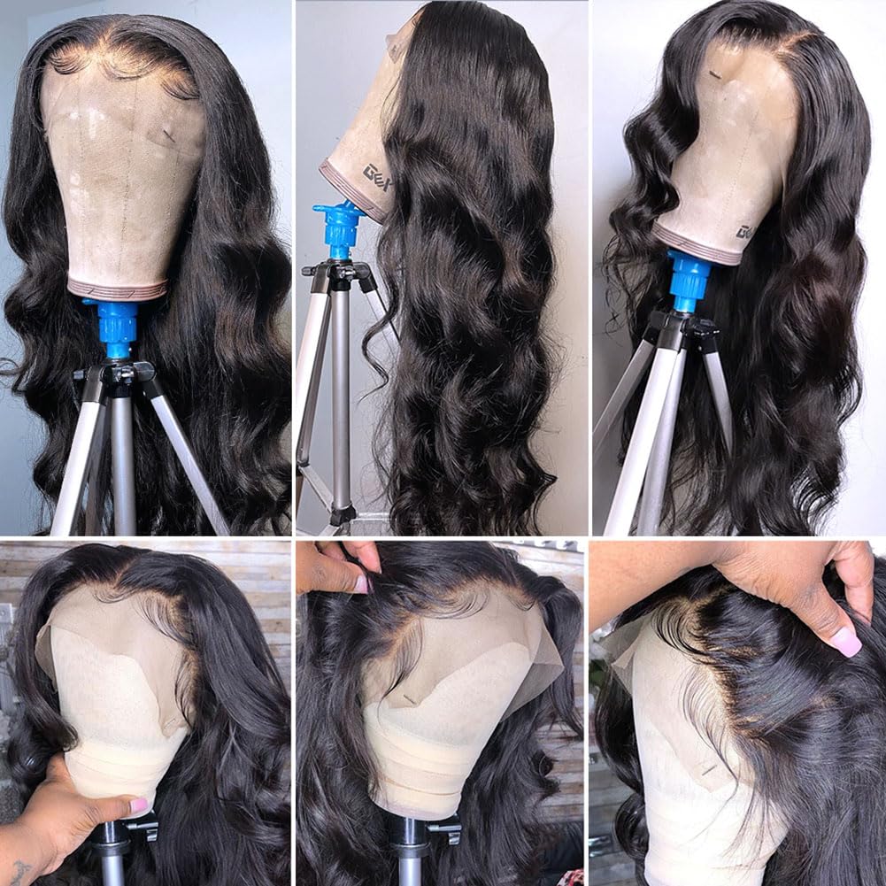 13x6 Lace Front Human Hair Wig Natural Color, Body Wave, Density by Josla