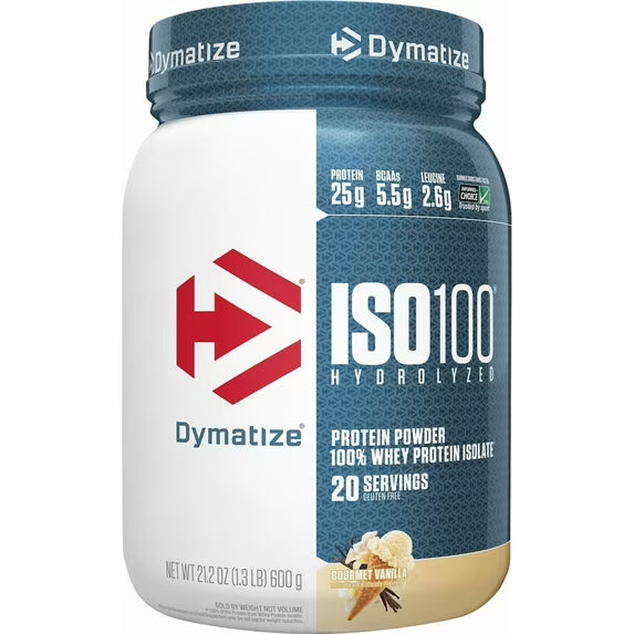 Dymatize ISO100 Hydrolyzed Whey Isolate Protein Powder, Gourmet Vanilla, 20 Servings by Josla Marketplace