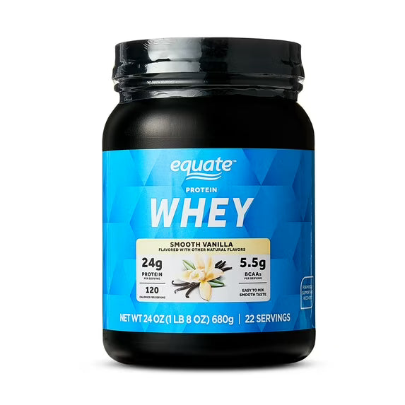 Equate Whey Protein Powder, Smooth Vanilla, 24 oz by Josla Marketplace