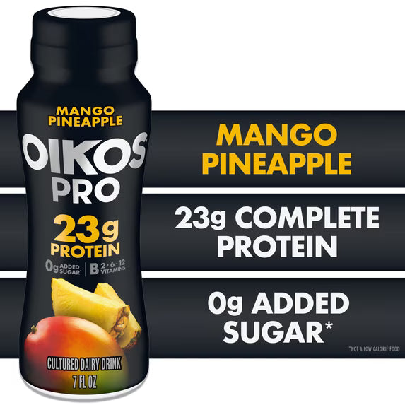 Oikos Pro 23g Protein Mango Pineapple Cultured Dairy Drink Bottle, 7 fl oz by Josla Marketplace