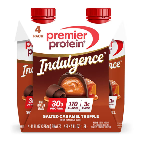 Premier Protein Indulgence Protein Shake, Salted Caramel Truffle, 30g Protein, 11 fl oz, 4 Ct by Josla Marketplace