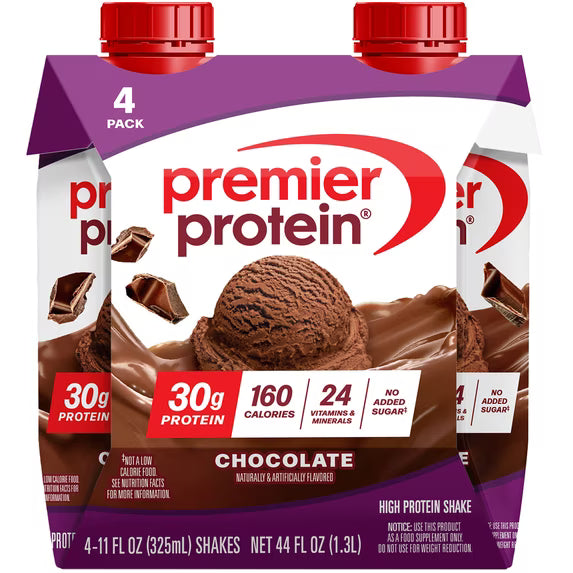 Premier Protein Shake, Chocolate, 30g Protein, 11 Fl Oz, 4 Ct by Josla Marketplace