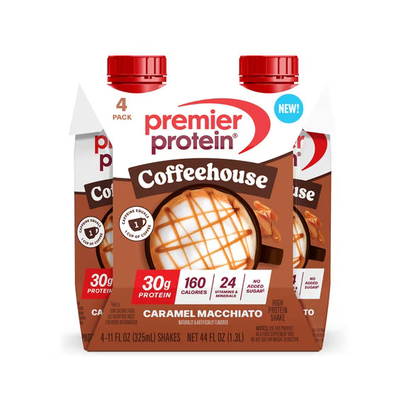 Premier Protein Shake, Coffeehouse Caramel Machiatto, 30g Protein, 11 Fl Oz, 4 Ct by Josla Marketplace