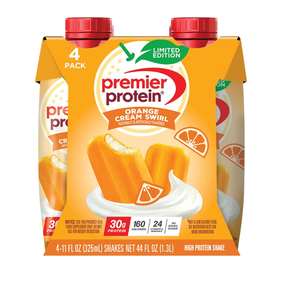 Premier Protein Shake, Orange Cream Swirl, 30g Protein, 11 fl oz, 4 Ct by Josla Marketplace