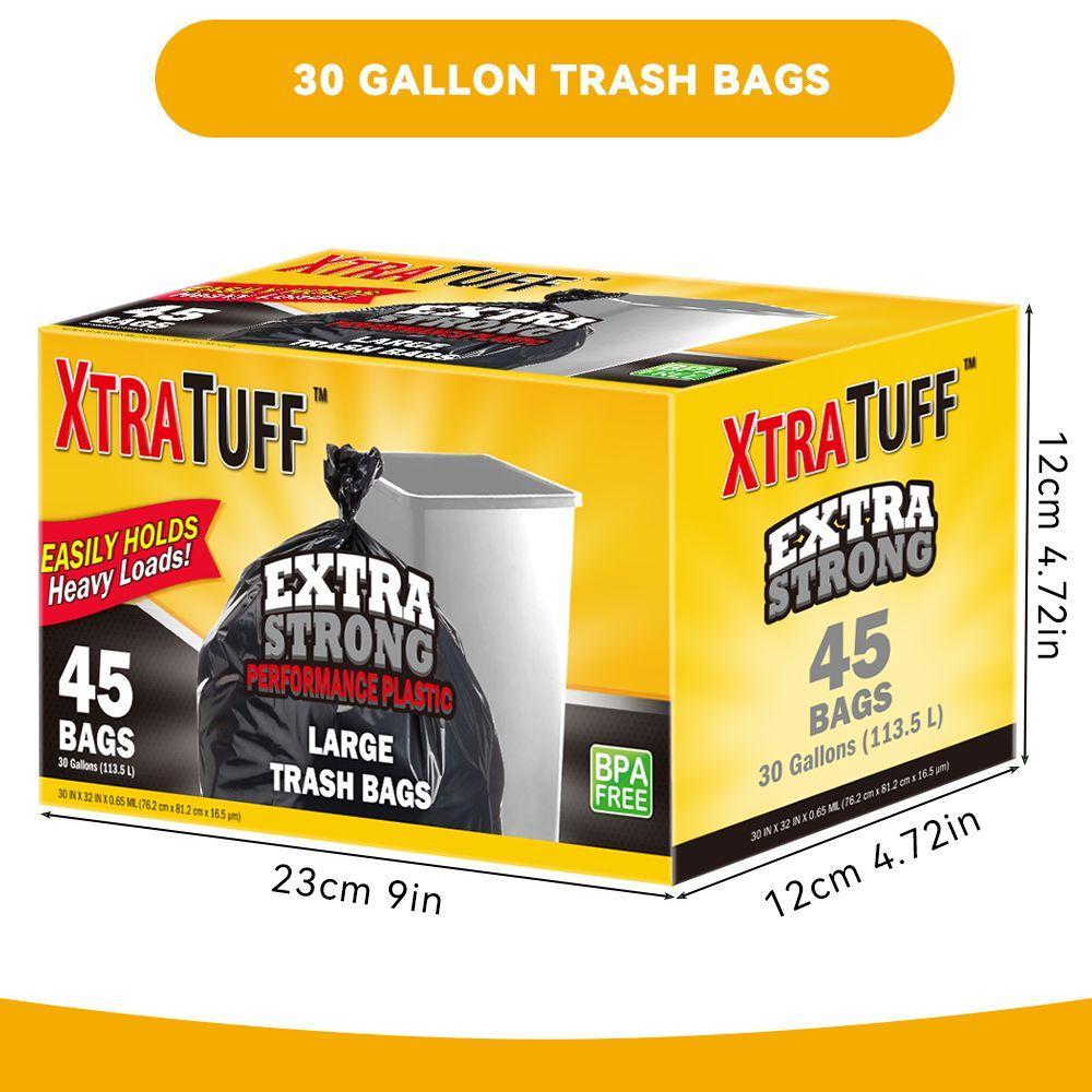 45 Extra-thick, Leak-proof Garbage Bags, Suitable For Home, Commercial, And Various Other Uses. A Great Helper For Home Cleaning. by Josla