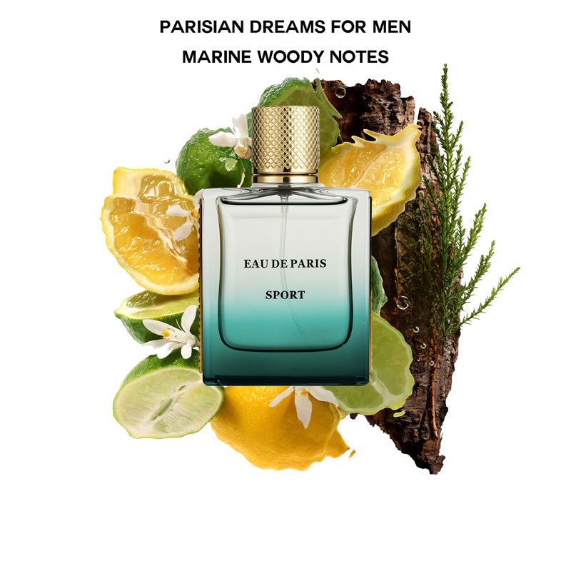 EAU DE PARIS SPORT Men's Eau De Toilette 50ml - Marine Woody Notes by Josla