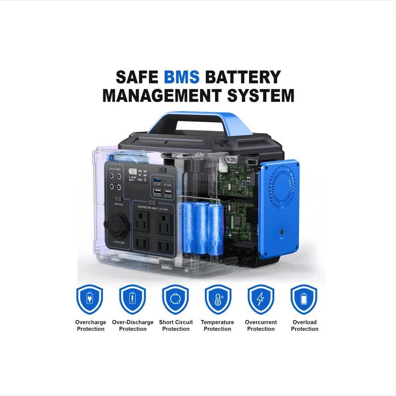 296Wh 80000mAh Lithium Battery Generator Solar For Outdoor Camping RV Home by Josla