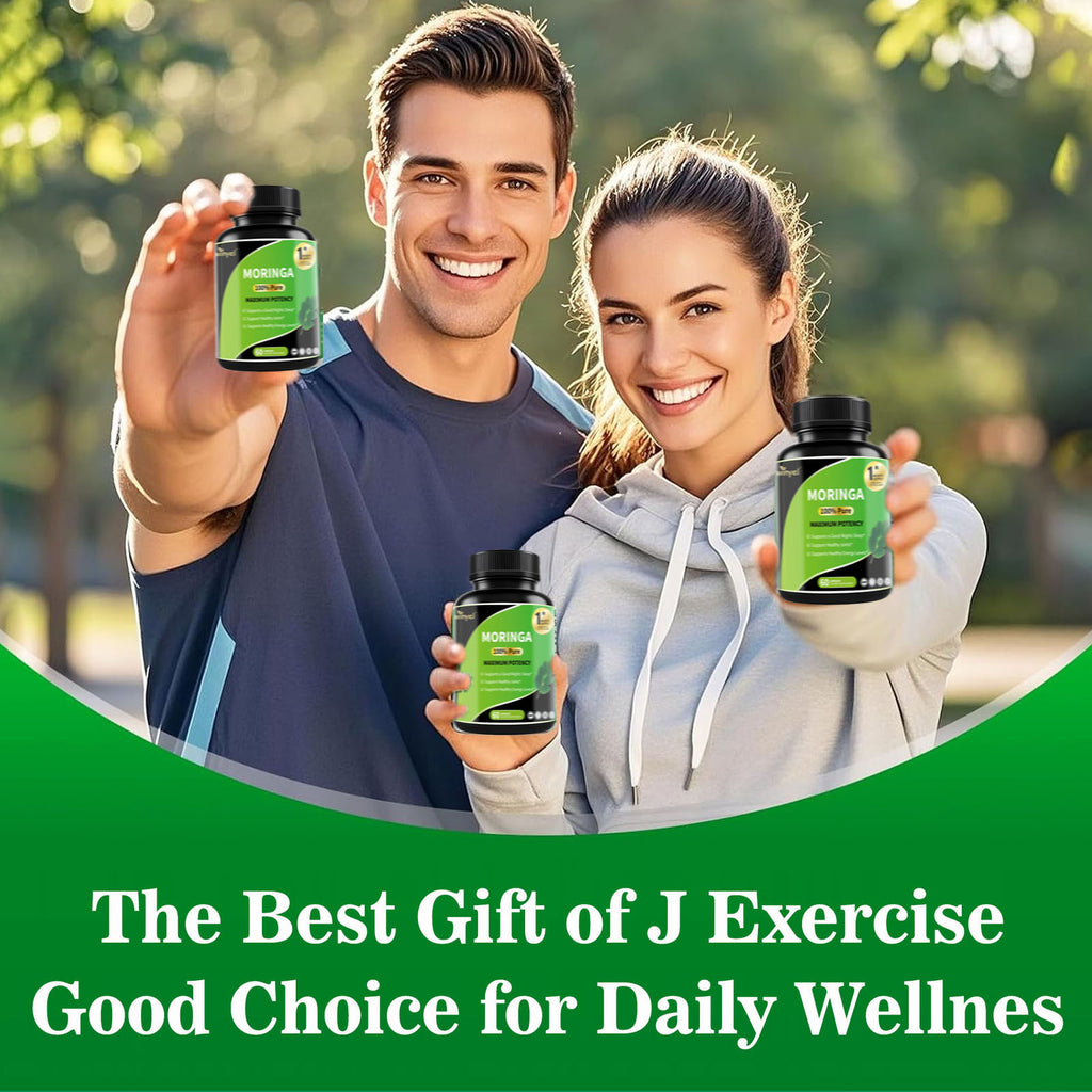 Pure Moringa Capsules - High Potency, Health & Fitness With Essential Vitamins & Amino Acids - 60 Capsules by Josla