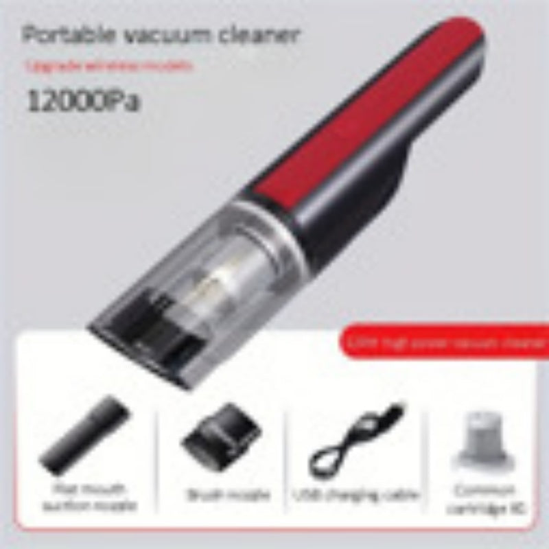 Wireless Red Car Vacuum Cleaner Wireless Car With Strong Suction Handheld Vacuum Cleaner Small Mini Rechargeable Home Vacuum Cleaner by Josla