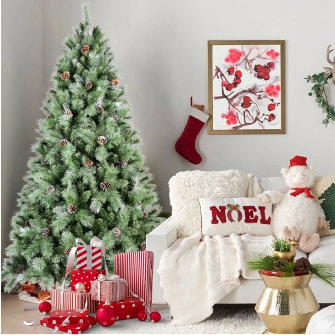 Artificial 5ft Green Christmas Tree With 694PVC Hard Needle Mixed Branch Tips by Josla
