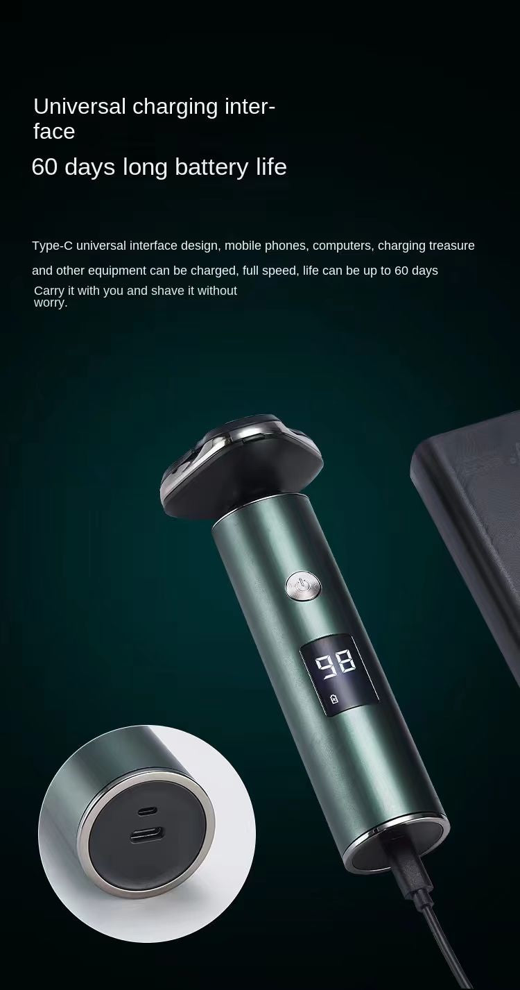 Men's Electric Shaver Triple Head Razor Travel Portable Washable by Josla