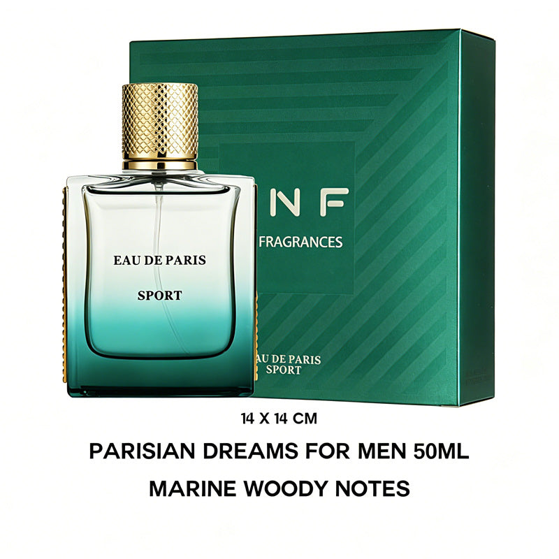 EAU DE PARIS SPORT Men's Eau De Toilette 50ml - Marine Woody Notes by Josla