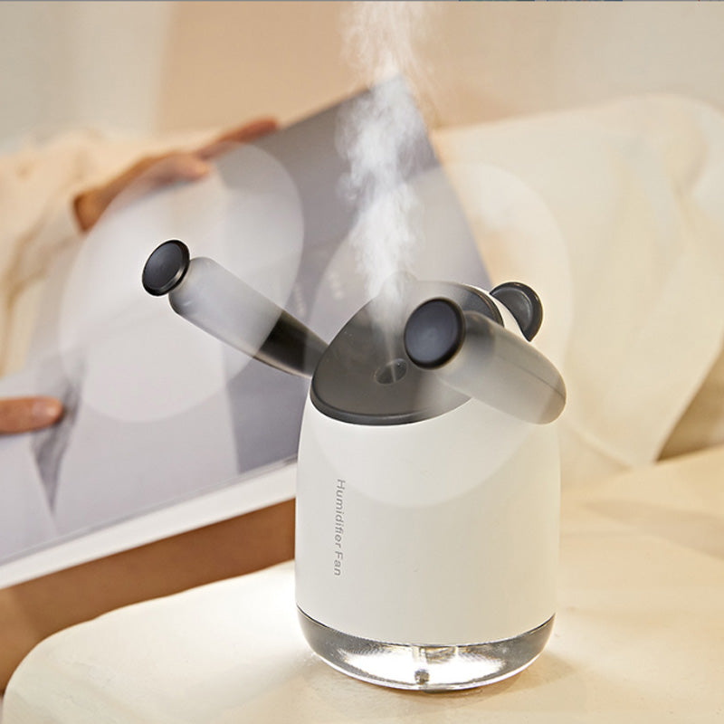 Spray Cooling Fan Portable Water Humidifier,USB Fan,desktop Small Fan,mini Air Conditioner Humidifier Double Head Fan by Josla