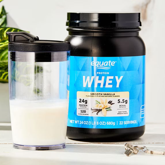Equate Whey Protein Powder, Smooth Vanilla, 24 oz by Josla Marketplace