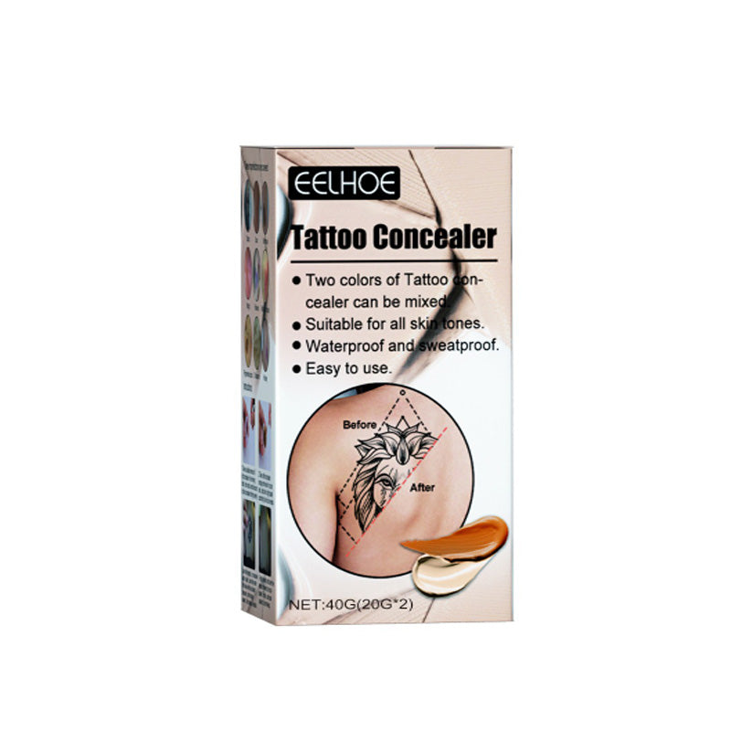 Tattoo Cover Up Makeup Waterproof, Professional Tattoo Concealer Use On Body, For Legs, Dark Spots, Scars, Vitiligo by Josla