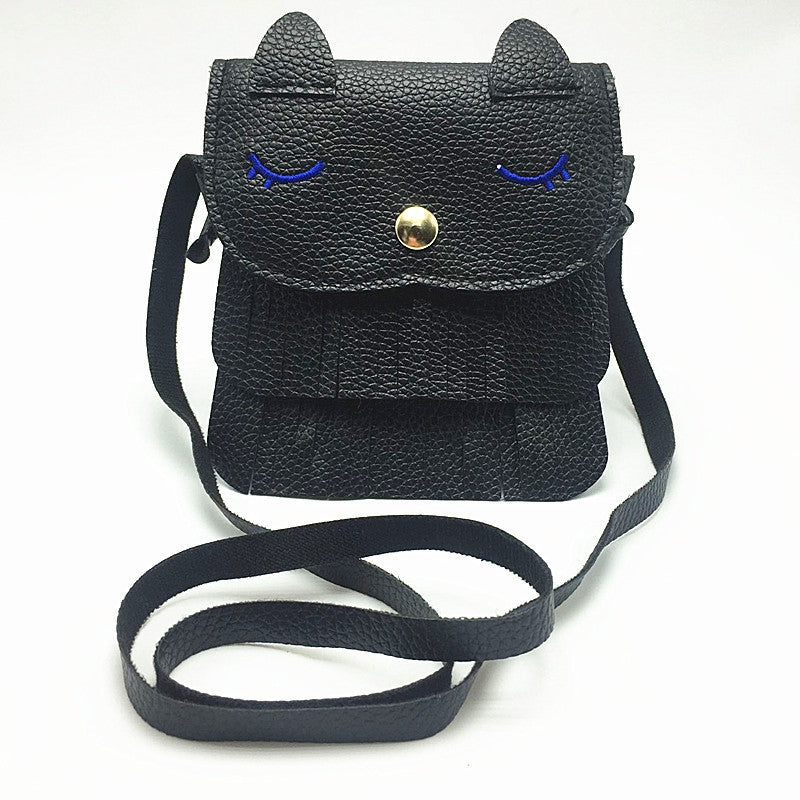 Girls change small bag children bags Pu all-match creative Xiekua package small fox tassel bag by Josla