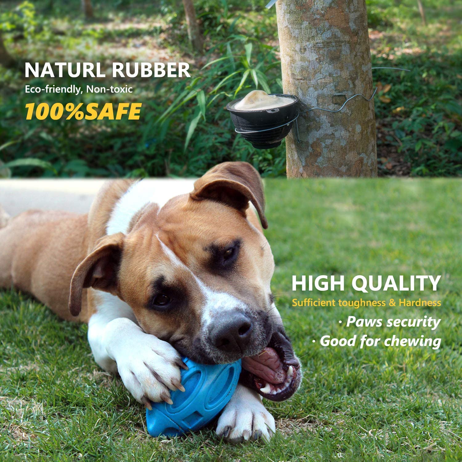 Pet Supplies Dog Toys Rubber Sounding Rugby Wear-Resistant Bite-Resistant Sounding Dog Ball by Josla