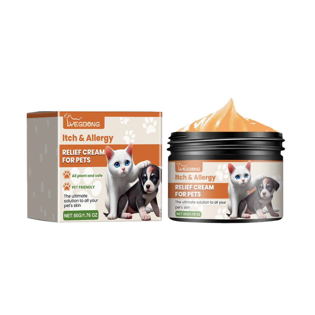 Pet Itch & Allergy Relief Cream, Soothing Skin For Dogs & Cats, Natural Herbal Extracts For Itch, Bites & Irritated Skin, 50g by Josla