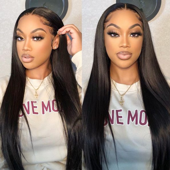 4x4 Lace Human Hair Wig Natural Color, Straight Texture, Density by Josla