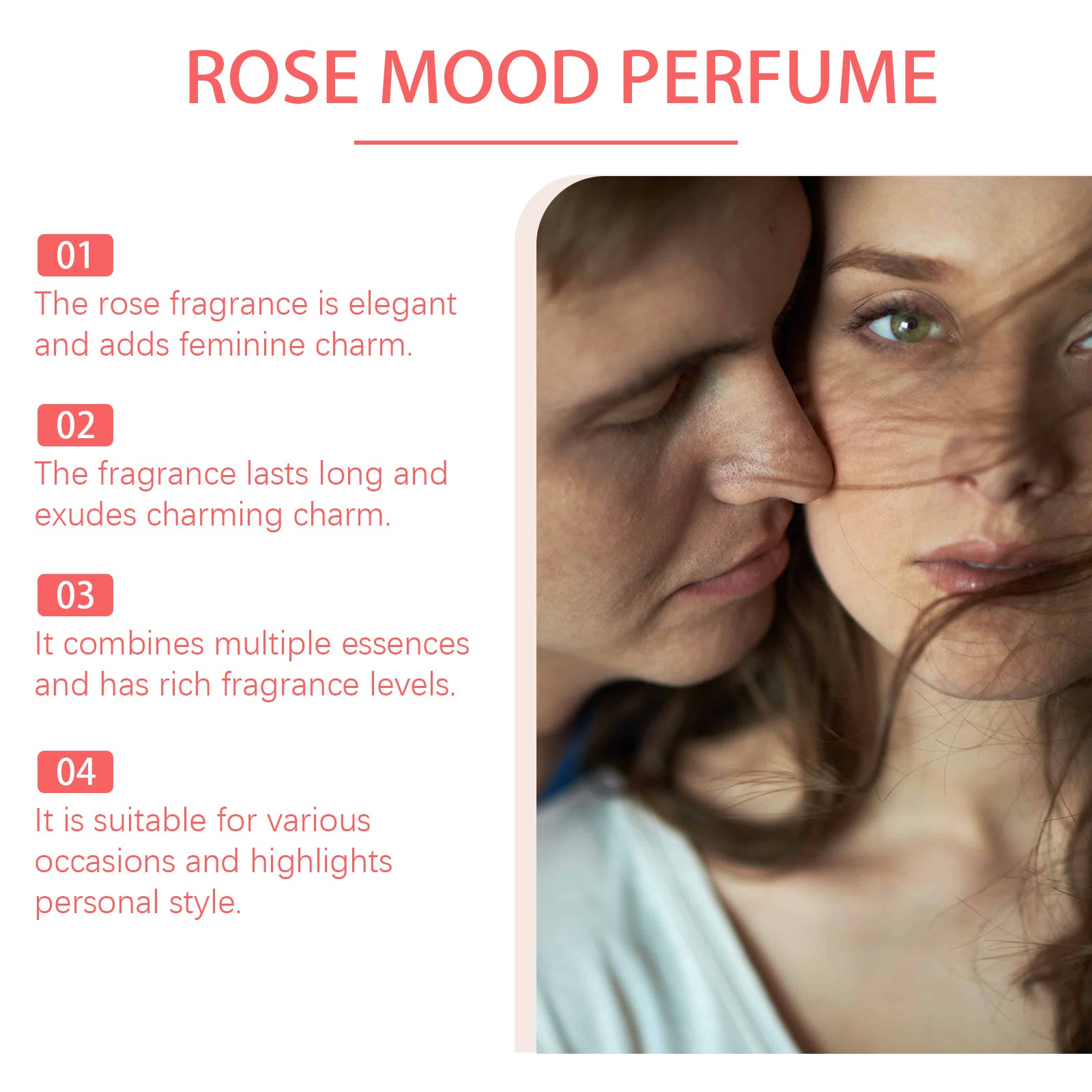 Arabian Roll On Perfume Oil, Rose Mood, Long Lasting Women Fragrance, 12ml by Josla