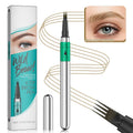 Microblading Eyebrow Pen,Waterproof Eye Brow Pen With 4-Fork-Tip Liquid Brow Pen For Natural Looking Defined Eyebrows,01,02,03 by Josla