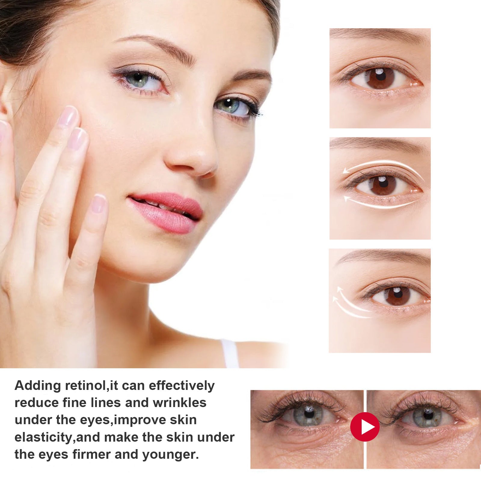 Hoygi Retinol Eye Stick, Brightening And Firming Skin Around Eyes Fade Eye Lines Dark Circles Anti-Aging Eye Cream by Josla