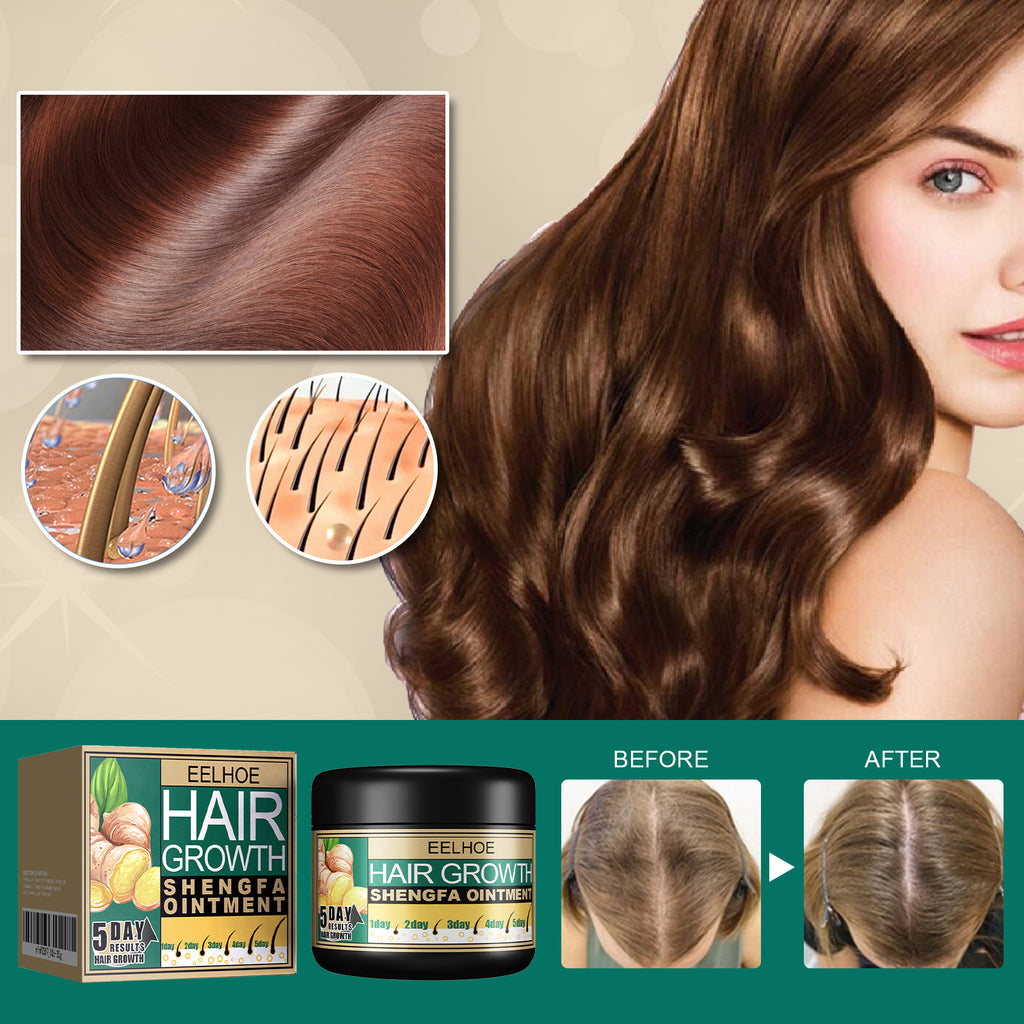 Ginger Hair Growth Ointment, Nourishing Scalp Care Cream For Thinning Hair, Anti Hair Loss Treatment With Ginger Root Extract by Josla