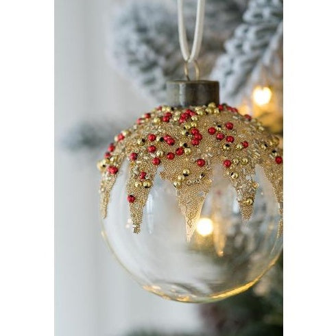 D3 Christmas Ball Ornaments, Glass Decorative Hanging Ball Christmas Tree Ornaments For Holiday Party Decorations, Set Of 12 by Josla