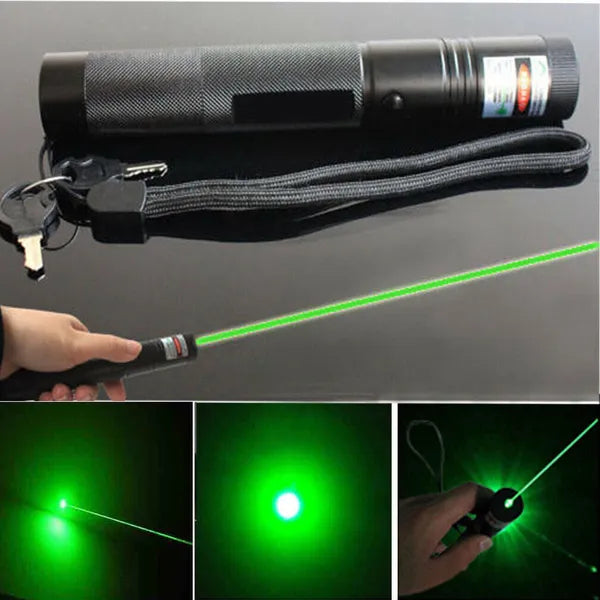 1MW Starker Grüner Laserpointer Outdoor-Lazer-Taschenlampe USB Wiederaufladbar by Josla