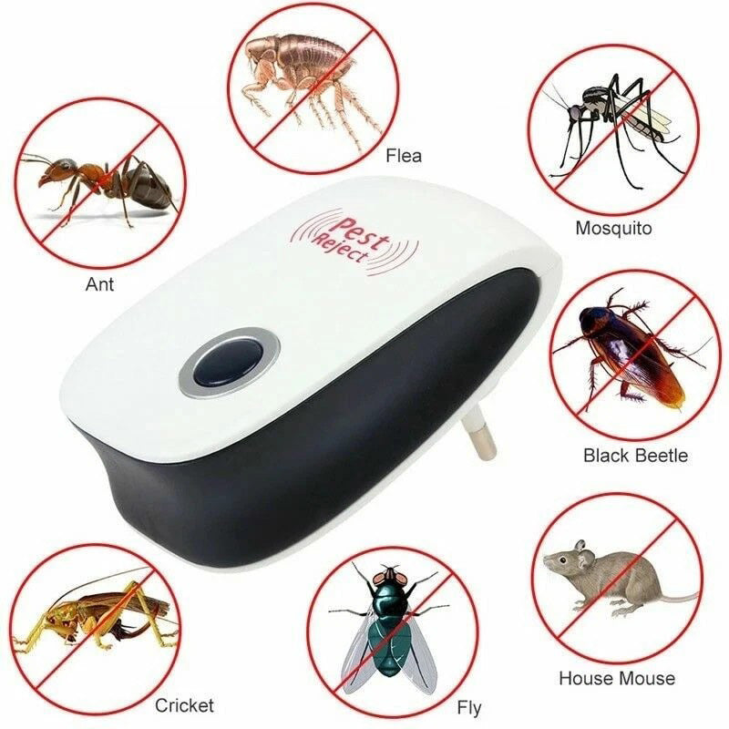 6Pcs Ultrasonic Pest Repeller, Pest Control Plug In Indoor Pests For Mosquito, Insects,Cockroaches, Rats, Bug, Spider by Josla