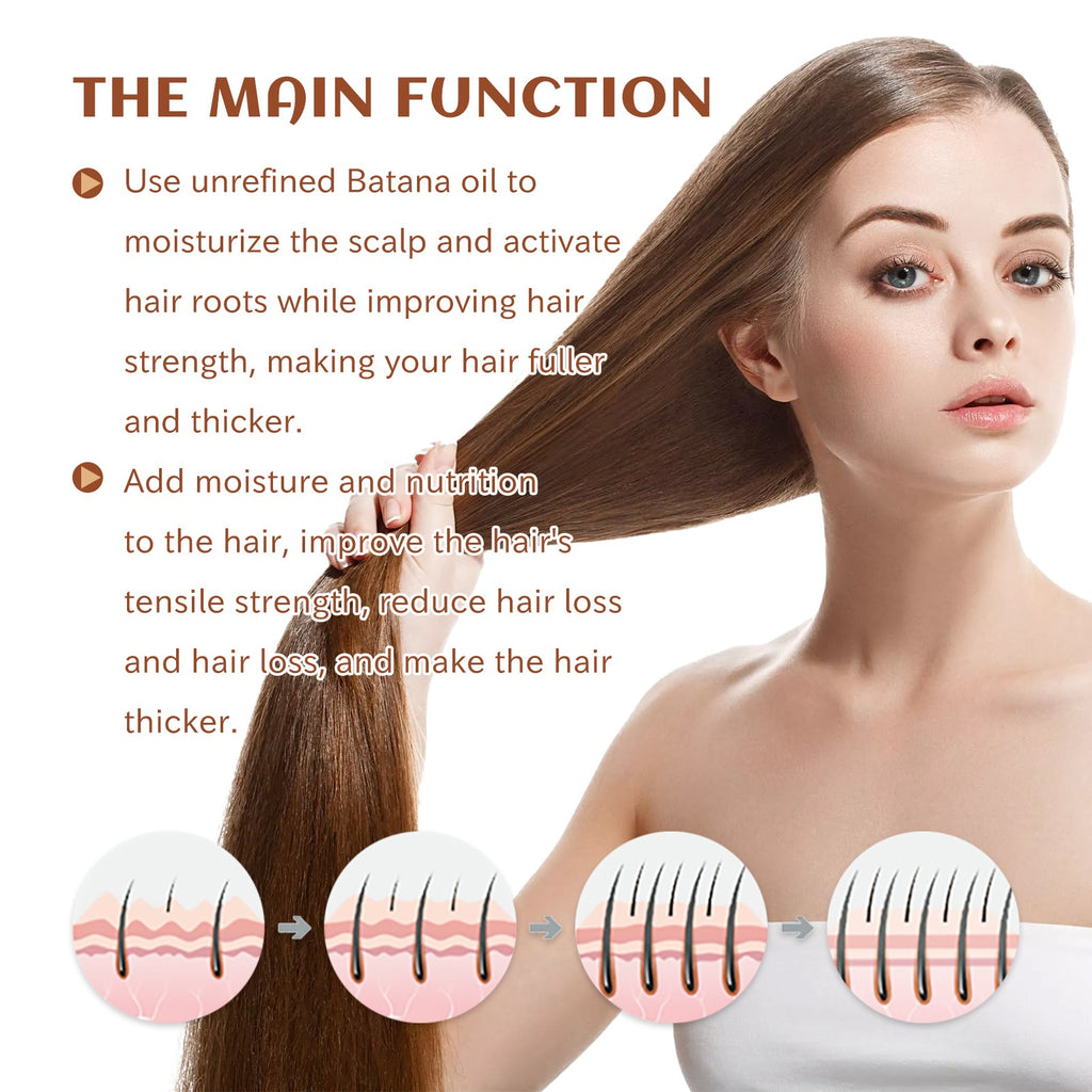 Batana Oil Hair Conditioner, Natural Batana Oil For Hair Growth For Healthier Thicker Hair, Stimulates Hair Follicles by Josla