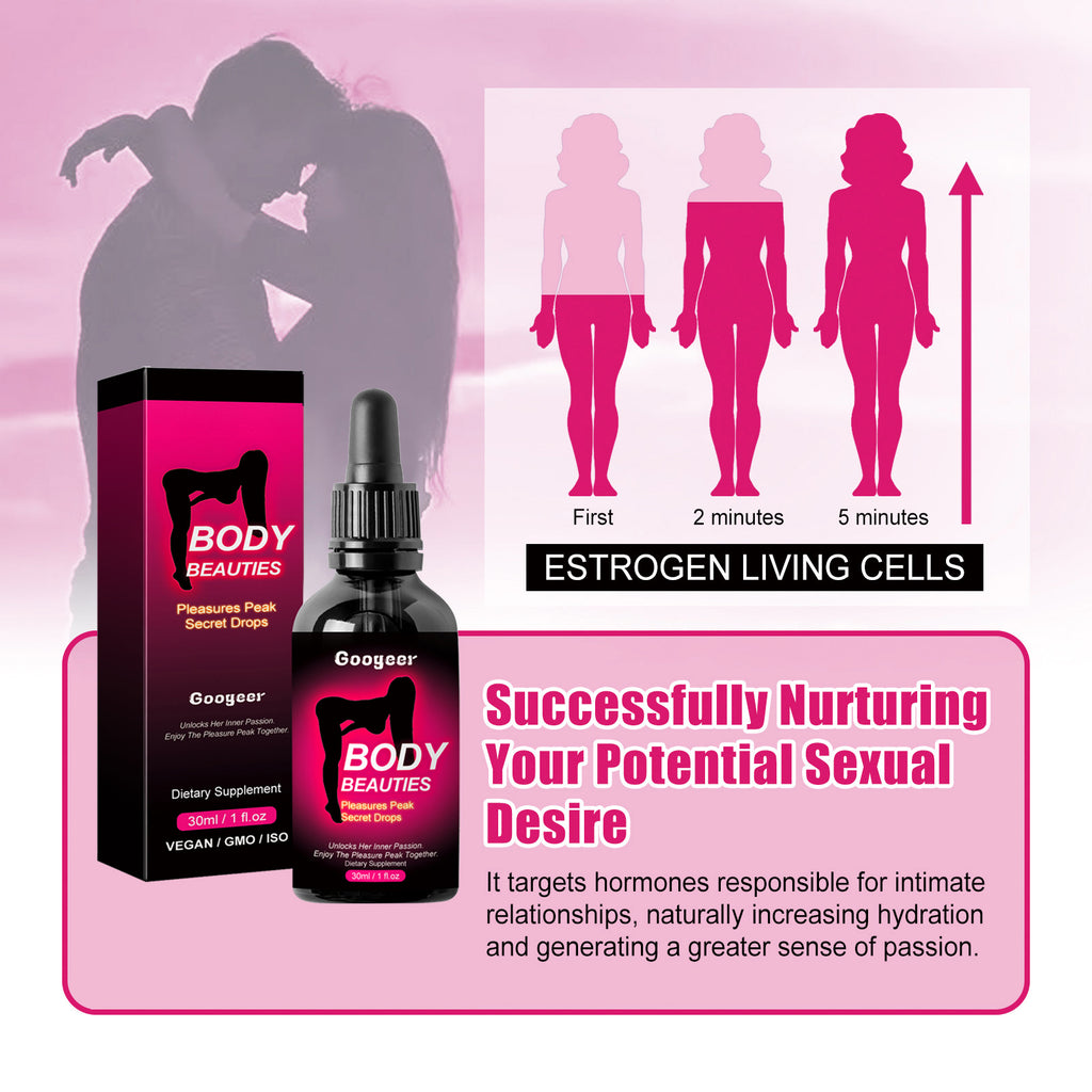 Body Beauties Pleasures Peak Secret Drops, Maca Root & Tribulus Extract Oral Support Drops For Women, Intimate Comfort & Passion Supplement, 30ml by Josla