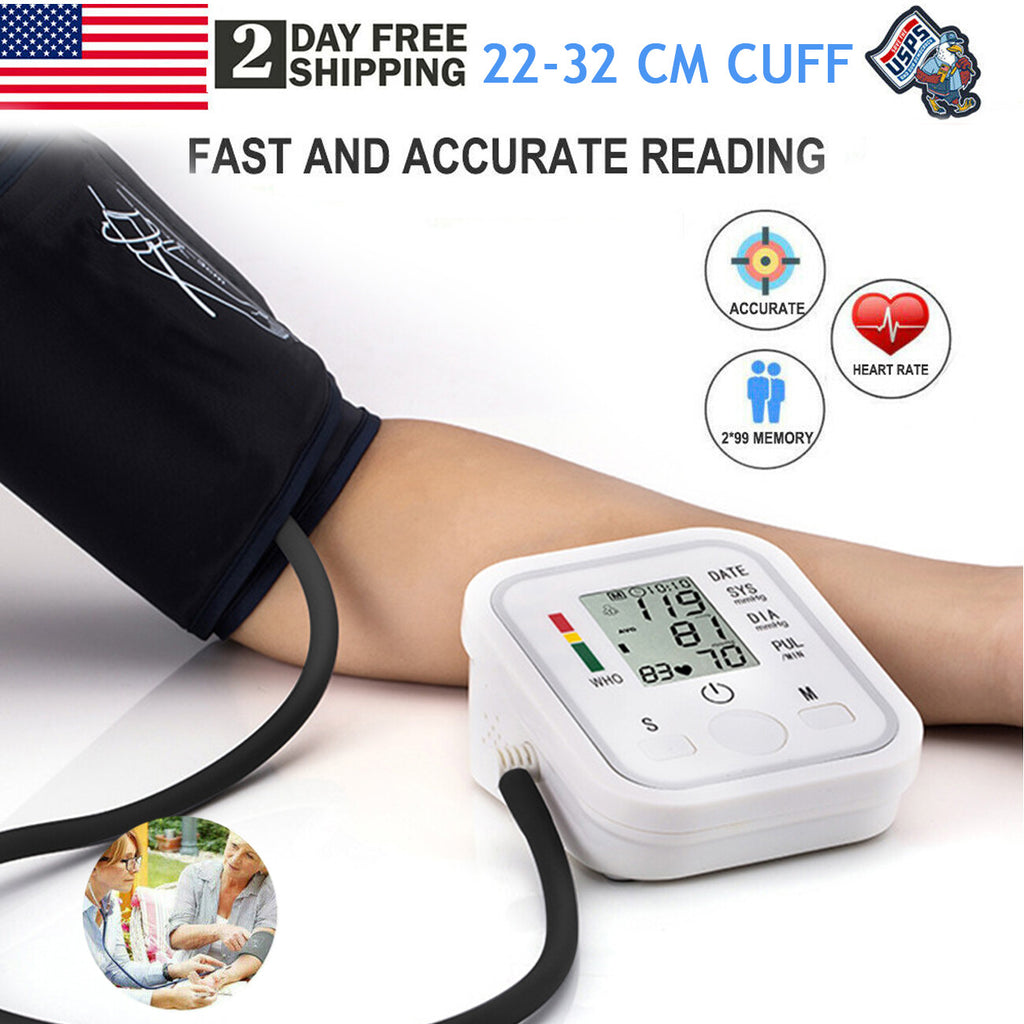 Automatic Upper Arm Blood Pressure Monitor Pulse Meter BP Machine Voice Talking by Josla