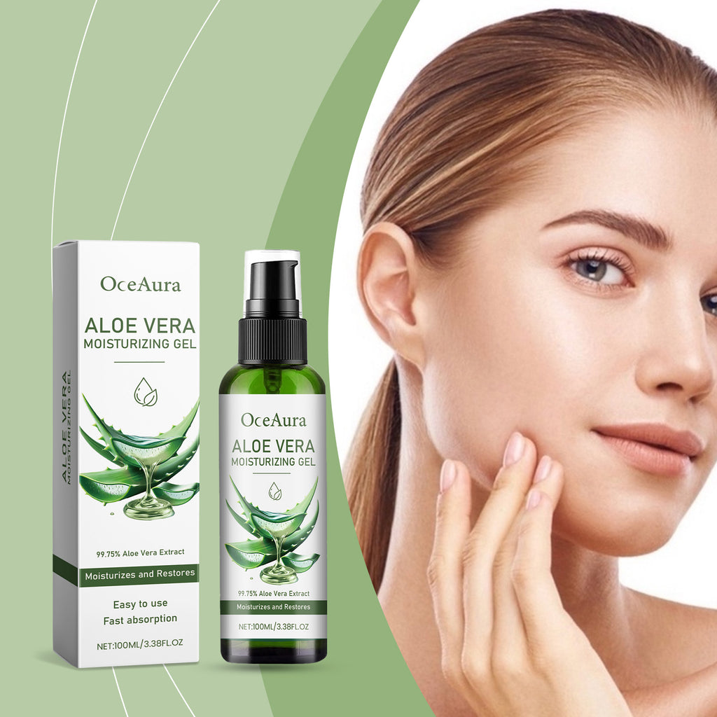 OceAura Aloe Vera Moisturizing Gel Gently Nourishes Facial Skin, Moisturizing And Refreshing Aloe Vera Gel by Josla