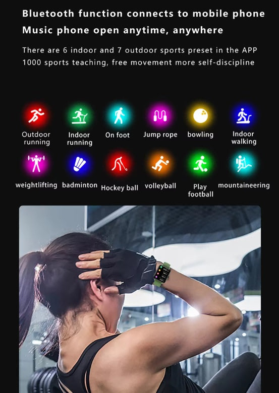 SmartWatch Men Women1.83inch BT Face Heart Rate Fitness Tracker by Josla