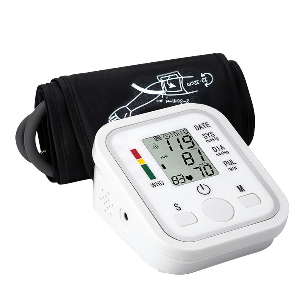 Automatic Upper Arm Blood Pressure Monitor Pulse Meter BP Machine Voice Talking by Josla