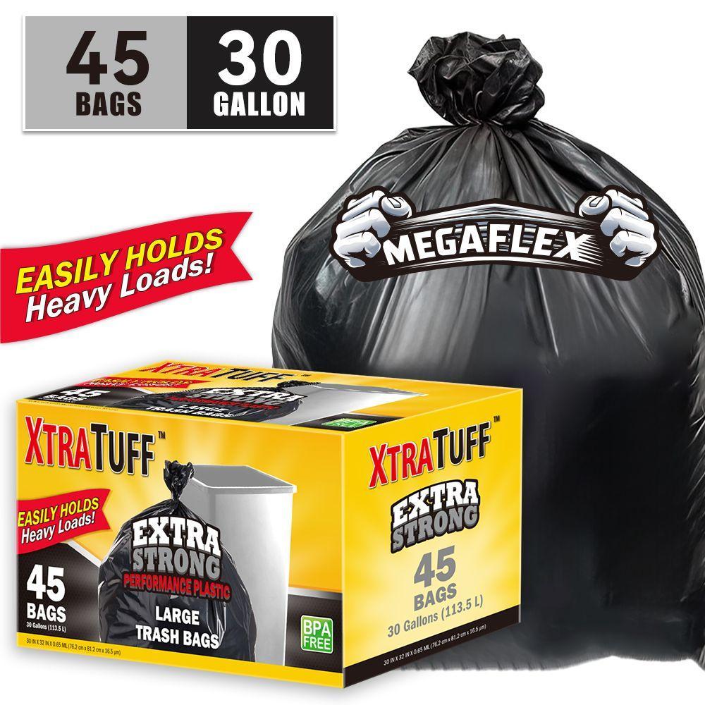 45 Extra-thick, Leak-proof Garbage Bags, Suitable For Home, Commercial, And Various Other Uses. A Great Helper For Home Cleaning. by Josla