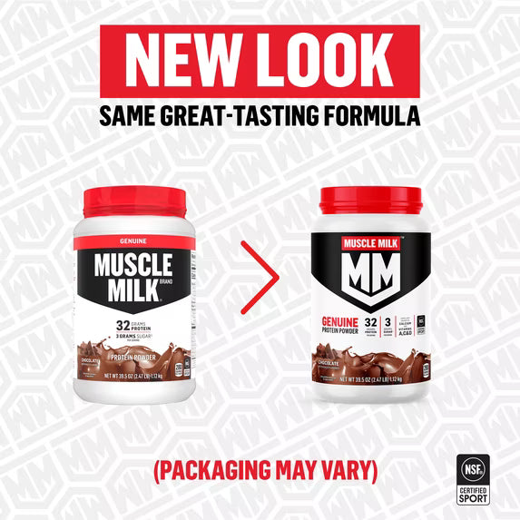Muscle Milk Genuine Protein Powder, Vanilla, 32g Protein, 1.9lb, 30.9oz by Josla Marketplace