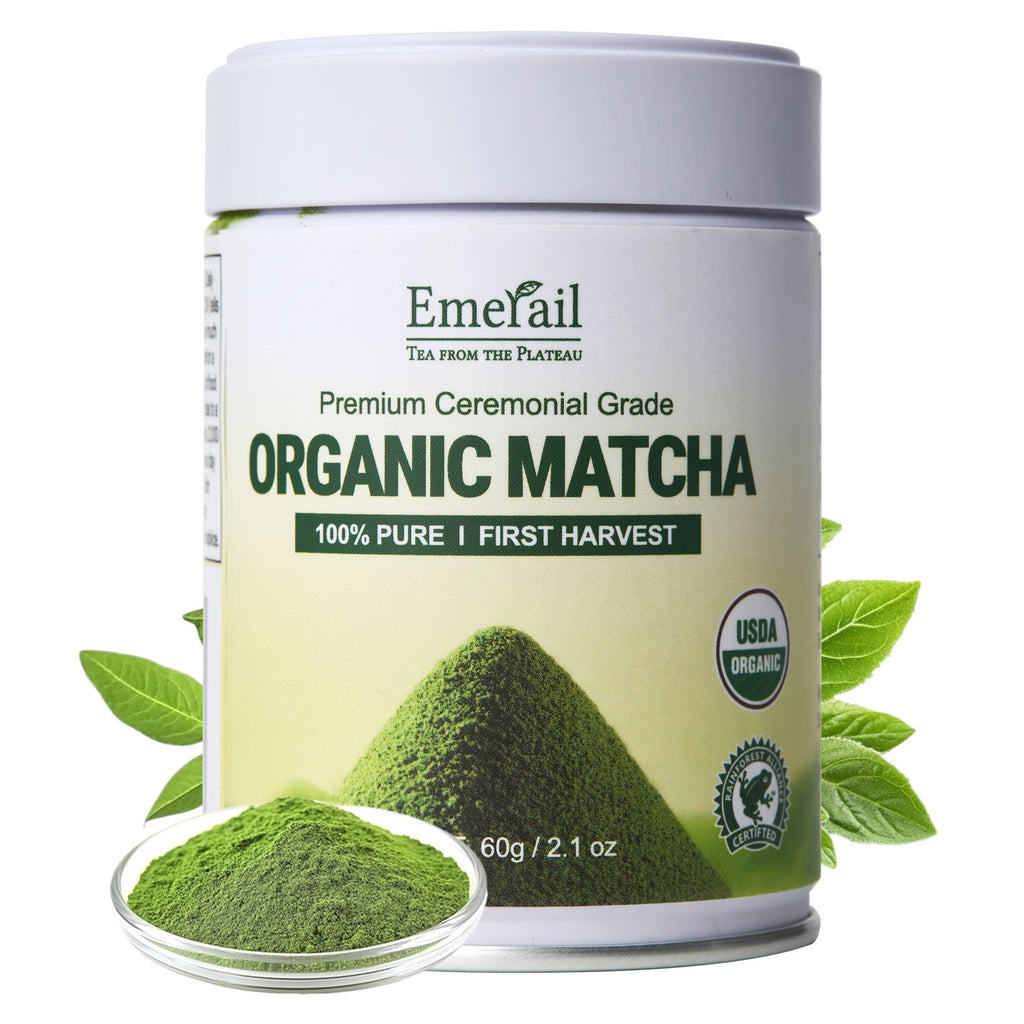 Matcha--Ceremonial Grade Organic Matcha Green Tea Powder,Premium First Harvest Unsweetened,1 0 0 Pure Matcha ForLattes,Smoothies,and Baking 60g 2.1oz-Ships From US-Tea-Coffee Mate by Josla