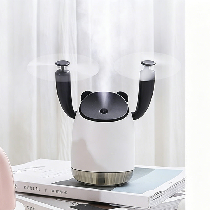 Spray Cooling Fan Portable Water Humidifier,USB Fan,desktop Small Fan,mini Air Conditioner Humidifier Double Head Fan by Josla