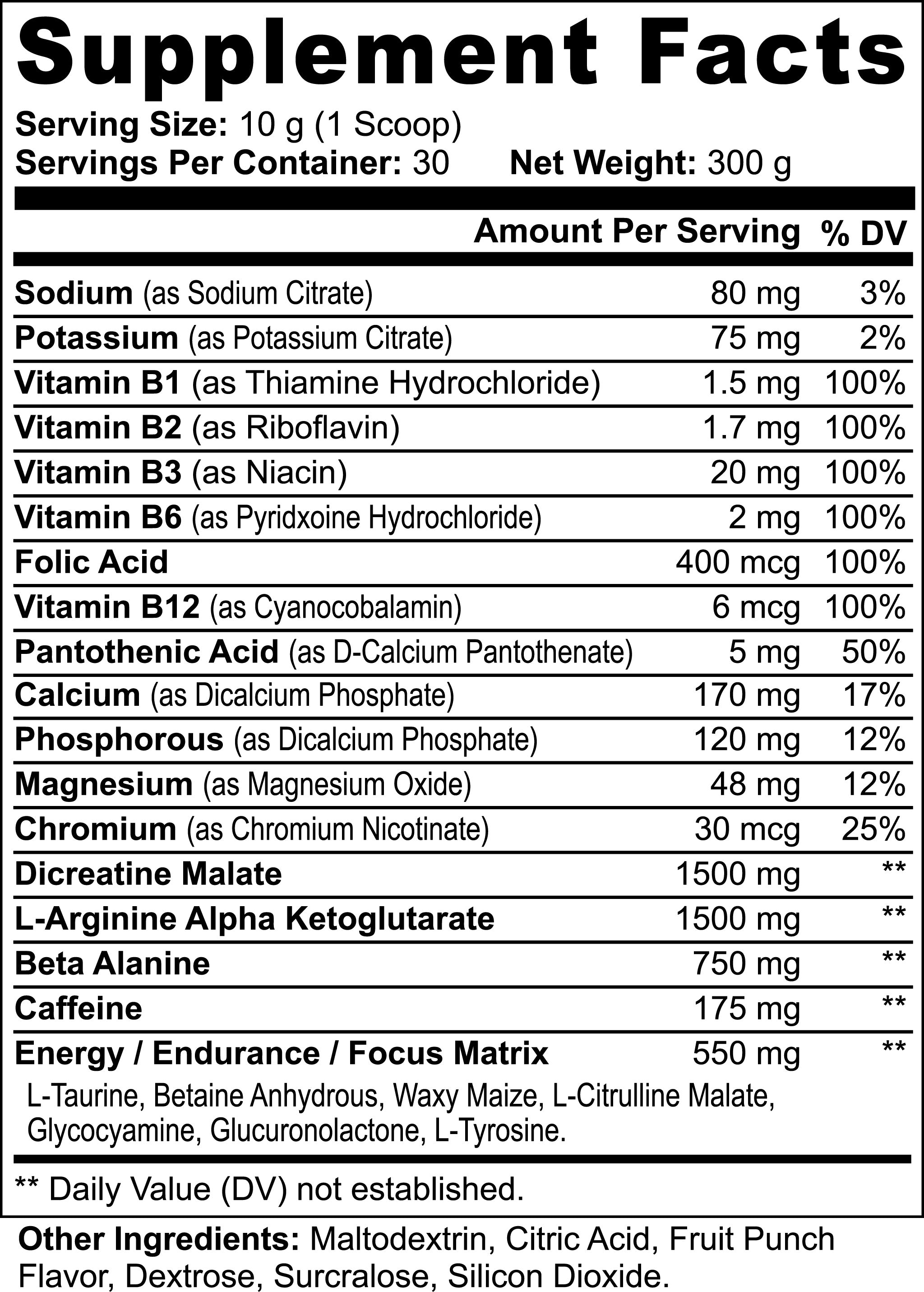 Nitric Shock Pre Workout Strength, Energy, Endurance, And Mental Focus Booster by Josla