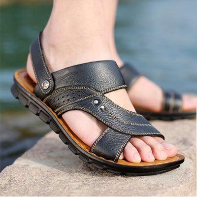Men Sandals Summer Beach Shoes Adjustable Back Strap Design Slippers Slides by Josla